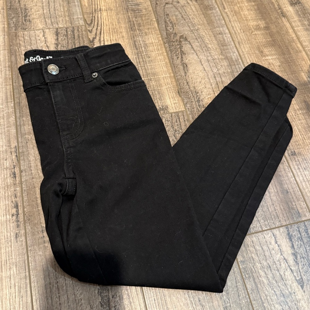 Cat & Jack Black Stretch Skinny Jeans size 7